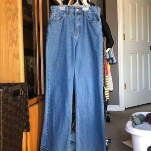 straight legged/ flare jeans